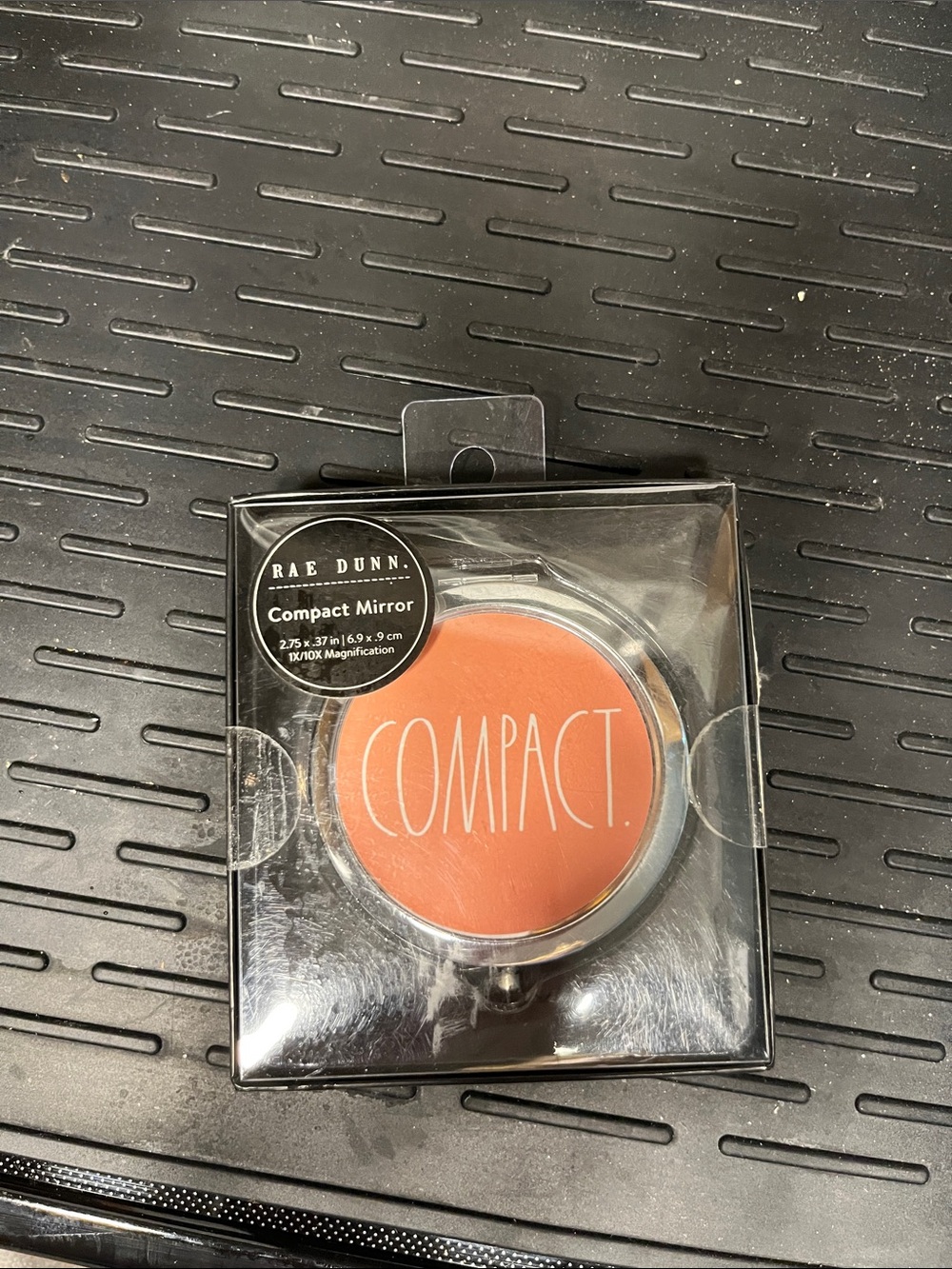 Rae Dunn Compact Mirror in Coral